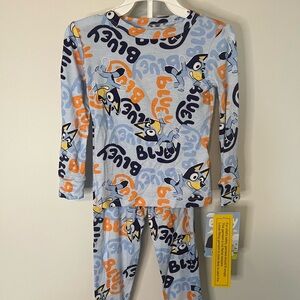 Bluey Kids Pajama Set - Blue and Orange
